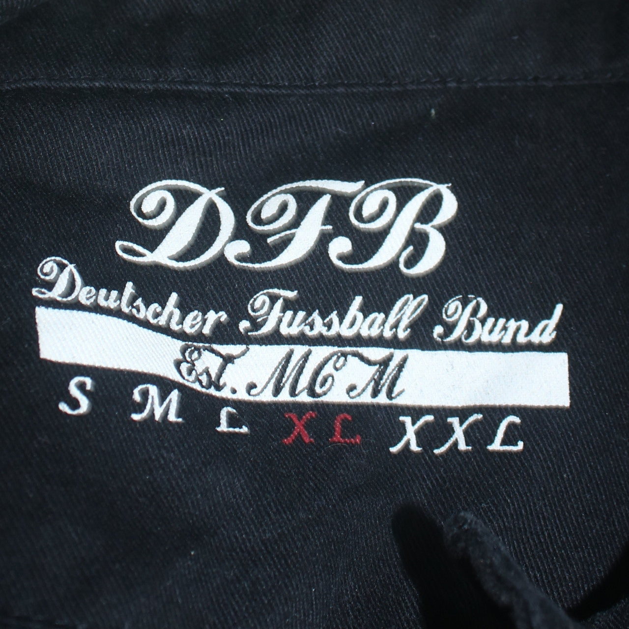 DFB Mens Black Cotton Football Jacket XL Casual Sportswear