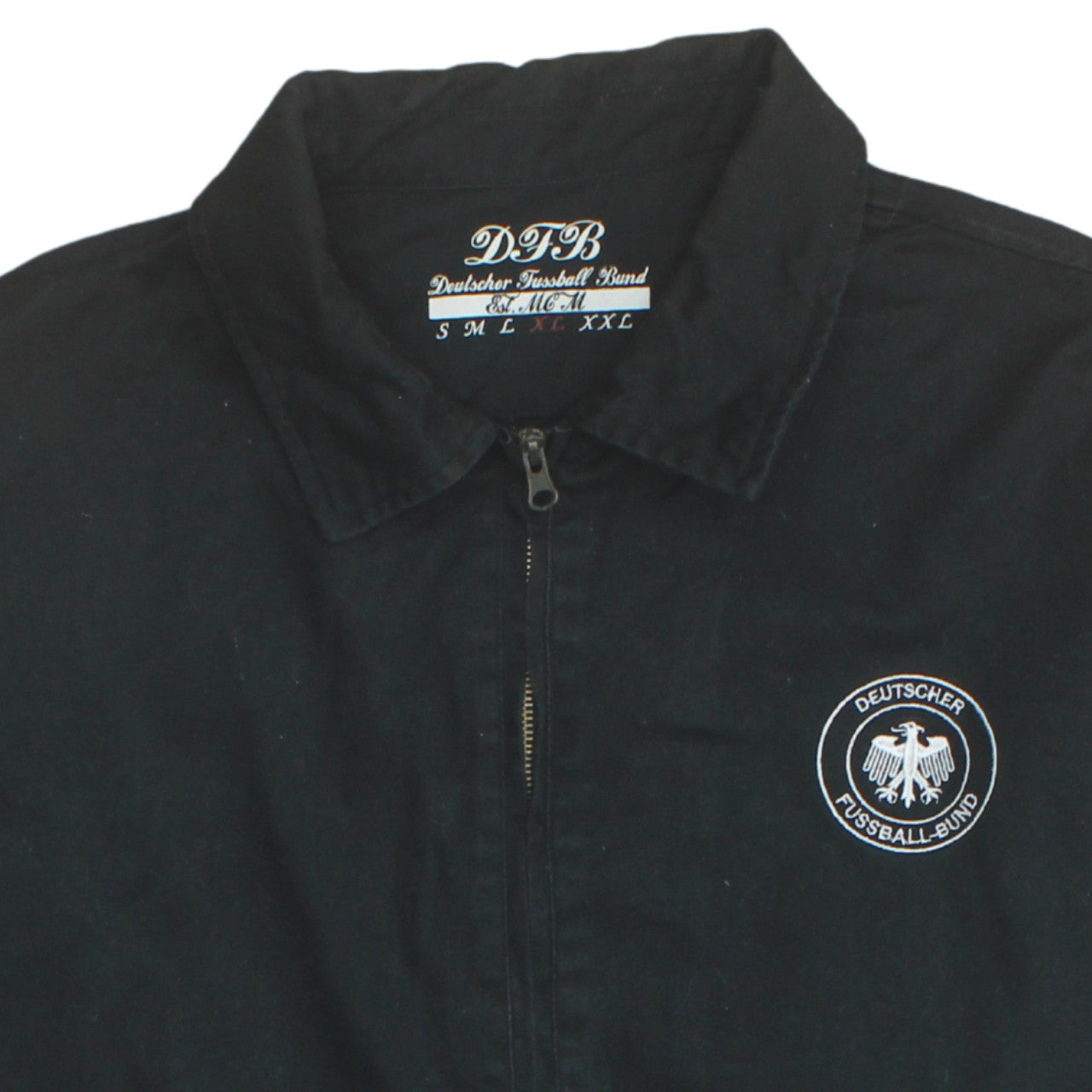 DFB Mens Black Cotton Football Jacket XL Casual Sportswear