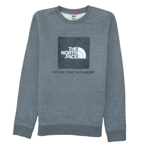 The North Face Boys Grey XL Pullover Fleece Sweatshirt with Logo