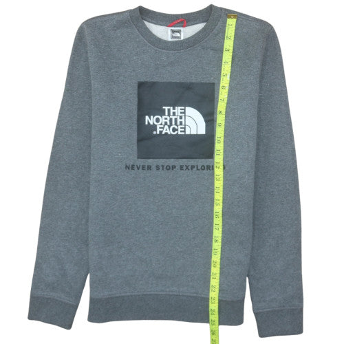 The North Face Boys Grey XL Pullover Fleece Sweatshirt with Logo