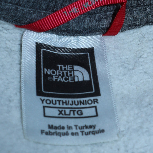 The North Face Boys Grey XL Pullover Fleece Sweatshirt with Logo