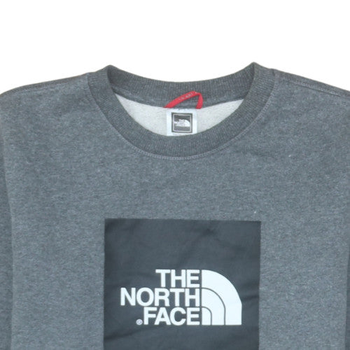 The North Face Boys Grey XL Pullover Fleece Sweatshirt with Logo