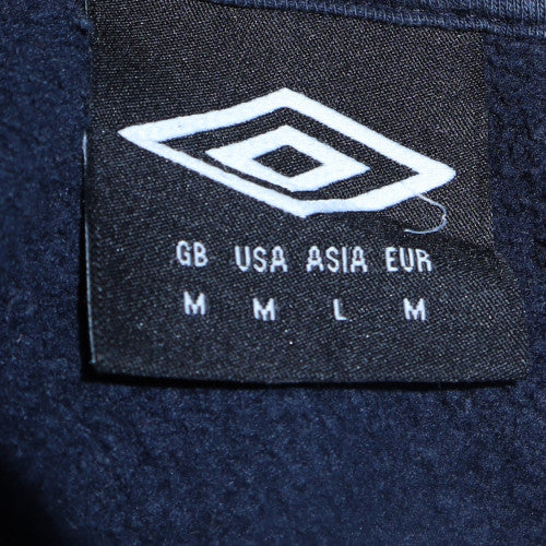 Umbro Men's Blue Pullover Hoodie M Regular Fit Sportswear