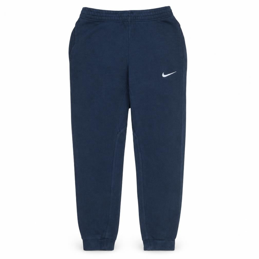 Front view of Nike Men's Blue Fleece Sweatpants S Regular Fit Joggers