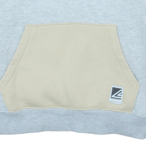 Umbro Men's Beige White Grey Pullover Hoodie M Regular Fit