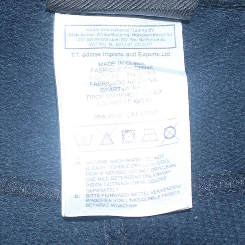 Adidas Mens Navy Blue 2XL Jogger Sweatpants Elastic Waist Essentials
