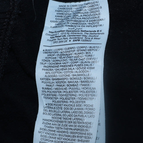 Nike Men's Black Jogger Trousers Size S Fleece Tapered Casual