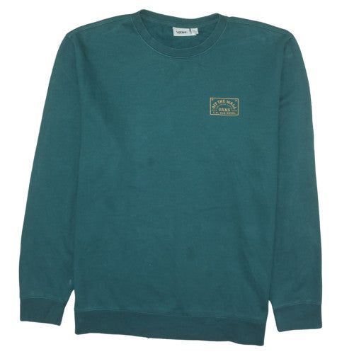 Vans Men's Green XL Pullover Crew Neck Sweatshirt