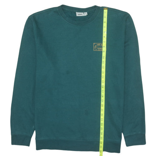 Vans Men's Green XL Pullover Crew Neck Sweatshirt