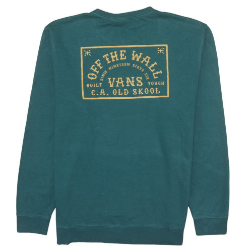 Vans Men's Green XL Pullover Crew Neck Sweatshirt