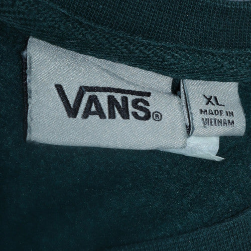 Vans Men's Green XL Pullover Crew Neck Sweatshirt