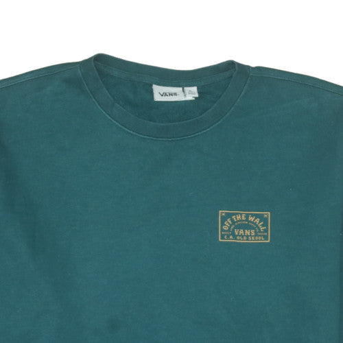 Vans Men's Green XL Pullover Crew Neck Sweatshirt