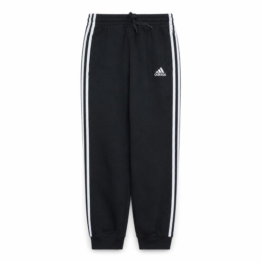 Front view of Adidas Men's Black Jogger Trousers S Regular Fit Fleece