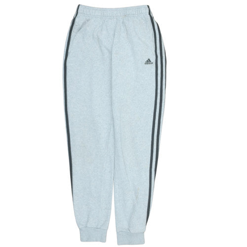 Adidas Boys Grey Jogger Trousers 13-14 Years Elastic Waist Fleece Sportswear