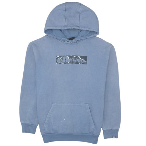 Ellesse Men's Blue Pullover Hoodie Medium Fleece Logo Sweatshirt