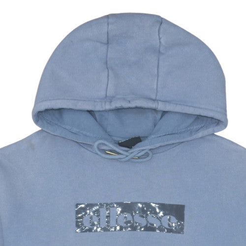 Ellesse Men's Blue Pullover Hoodie Medium Fleece Logo Sweatshirt