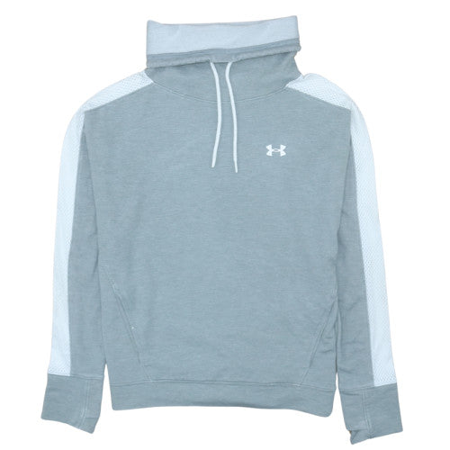 Under Armour Mens Grey Pullover Hoodie Medium Loose Fit Athletic Style