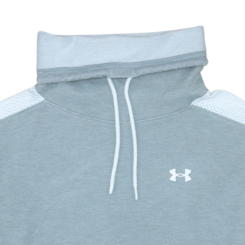 Under Armour Mens Grey Pullover Hoodie Medium Loose Fit Athletic Style