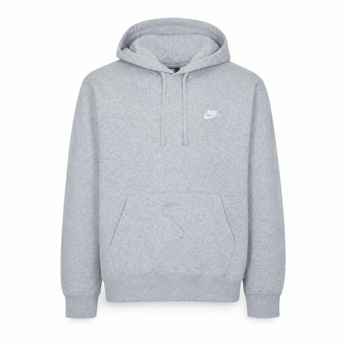 Nike Men’s Grey Pullover Hoodie M Regular Fit Fleece Sportswear