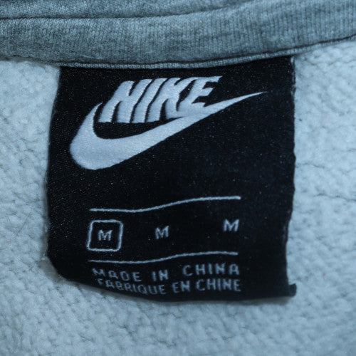 Nike Men’s Grey Pullover Hoodie M Regular Fit Fleece Sportswear