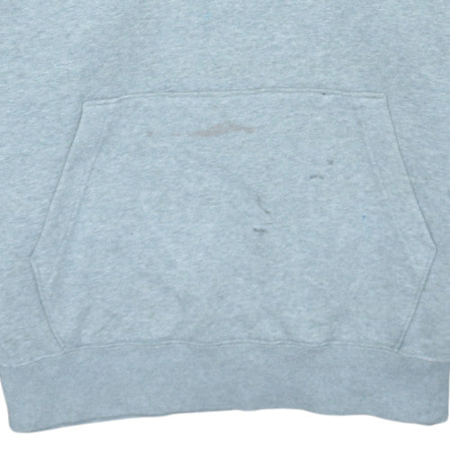 Nike Men’s Grey Pullover Hoodie M Regular Fit Fleece Sportswear