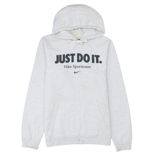 Nike Men's Grey Just Do It Pullover Hoodie Size S