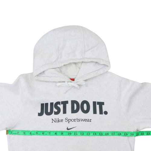 Nike Men's Grey Just Do It Pullover Hoodie Size S