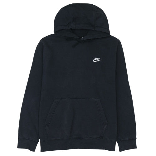 Nike Men's Black Pullover Hoodie M Fleece Logo Sweatshirt