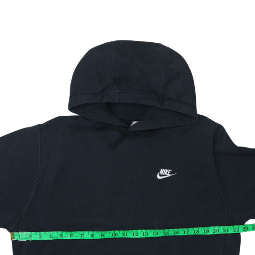 Nike Men's Black Pullover Hoodie M Fleece Logo Sweatshirt
