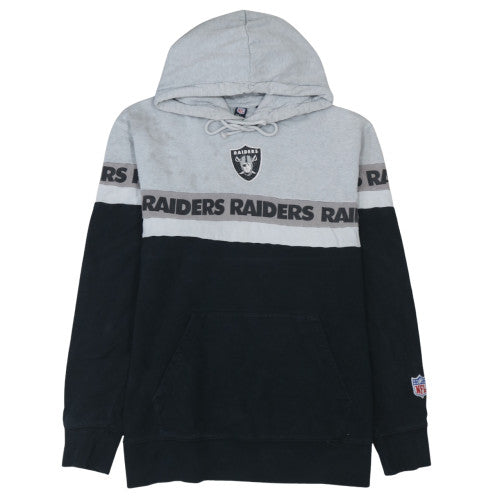 NFL Team Apparel Mens Grey Black Raiders XL Pullover Hoodie