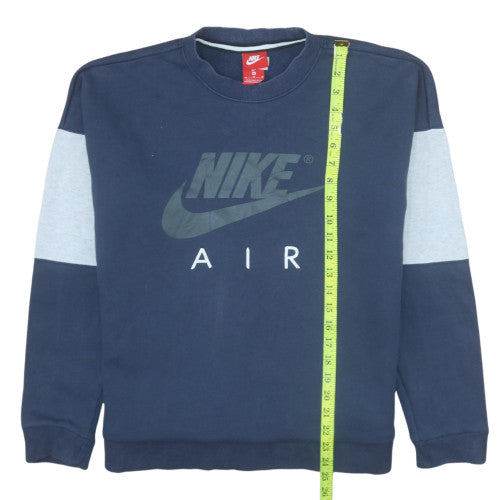 Nike Men's Blue Crew Neck Logo Pullover Sweatshirt Size M
