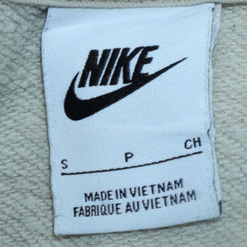 Nike Women Beige Small Pullover Crew Neck Sweatshirt