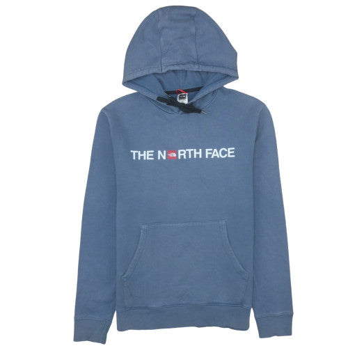 The North Face Men's Blue Pullover Hoodie M Cotton Logo Sweatshirt