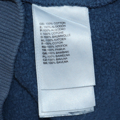 The North Face Men's Blue Pullover Hoodie M Cotton Logo Sweatshirt