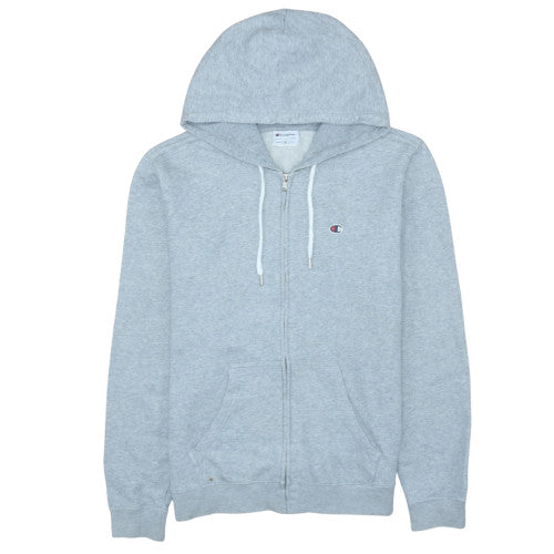 Champion Men's Grey Full Zip Hoodie M Regular Fit