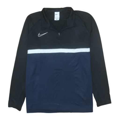 Nike Men's Blue 1/4 Zip Dri-Fit Sports Sweatshirt XL