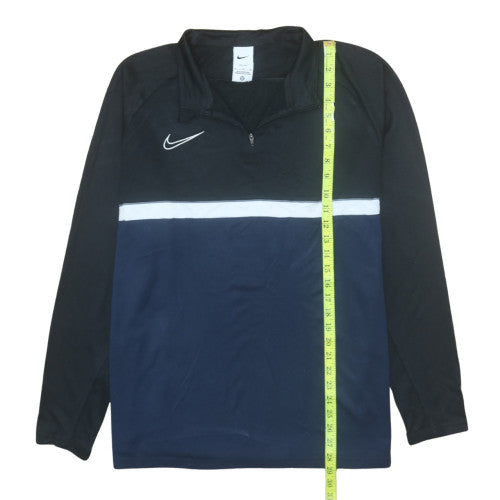Nike Men's Blue 1/4 Zip Dri-Fit Sports Sweatshirt XL