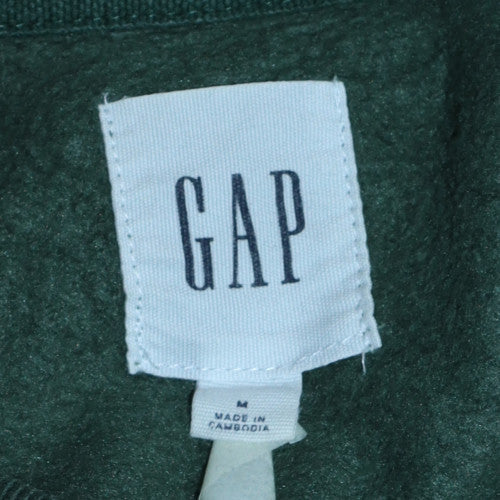 GAP Men's Green Pullover Sweatshirt M Logo College Fleece