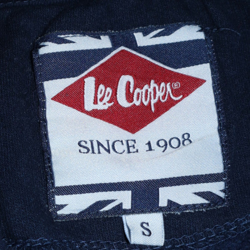 Lee Cooper Men's Blue Pullover Hoodie S Regular Fit Fleece