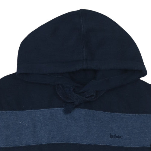 Lee Cooper Men's Blue Pullover Hoodie S Regular Fit Fleece