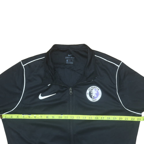 Nike Men’s Black Dri-Fit Full Zip Sweatshirt XL Football Training Top