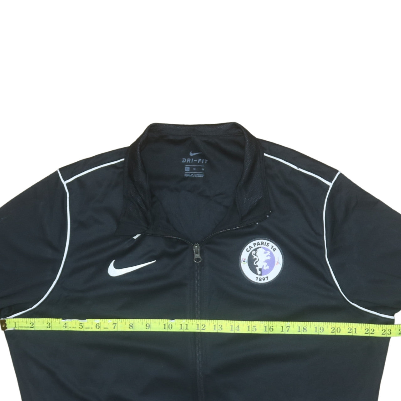 Nike Men’s Black Dri-Fit Full Zip Sweatshirt XL Football Training Top