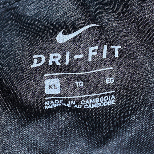 Nike Men’s Black Dri-Fit Full Zip Sweatshirt XL Football Training Top
