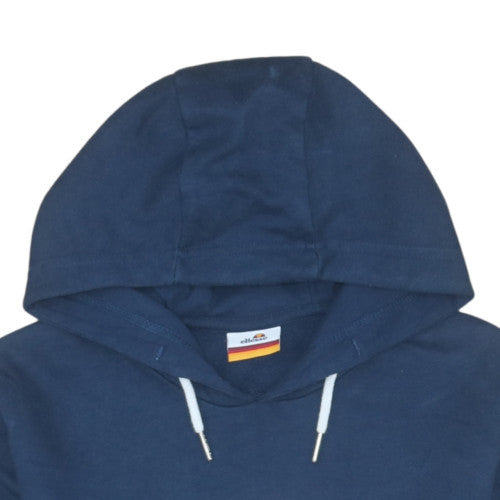 Ellesse Women's Navy Crop Pullover Hoodie Size 10 Cotton Blend