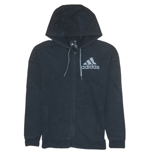Adidas Men's Black Full Zip Hooded Sweatshirt Size M
