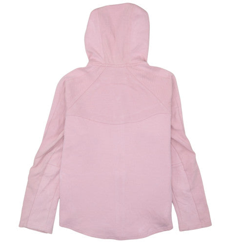 Puma Women Pink Full Zip Hoodie L Lightweight Hooded Sweatshirt