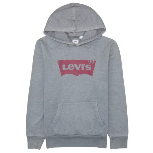 Levi's Men's Grey Pullover Hoodie M Regular Fit Classic Logo