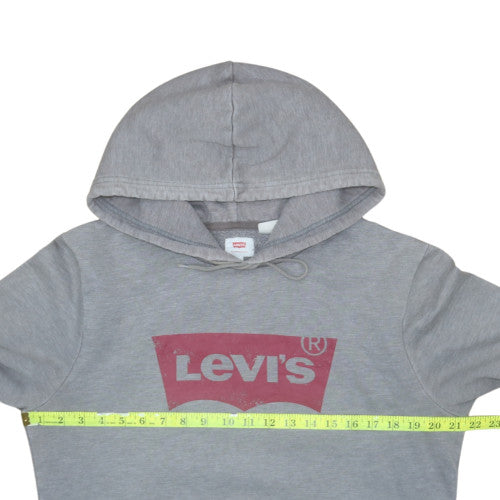 Levi's Men's Grey Pullover Hoodie M Regular Fit Classic Logo