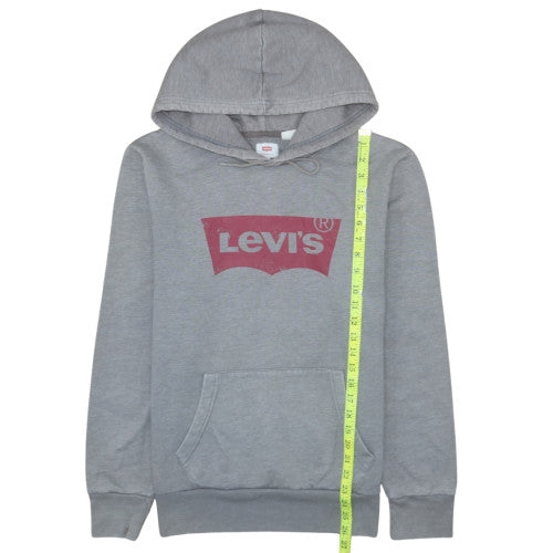 Levi's Men's Grey Pullover Hoodie M Regular Fit Classic Logo