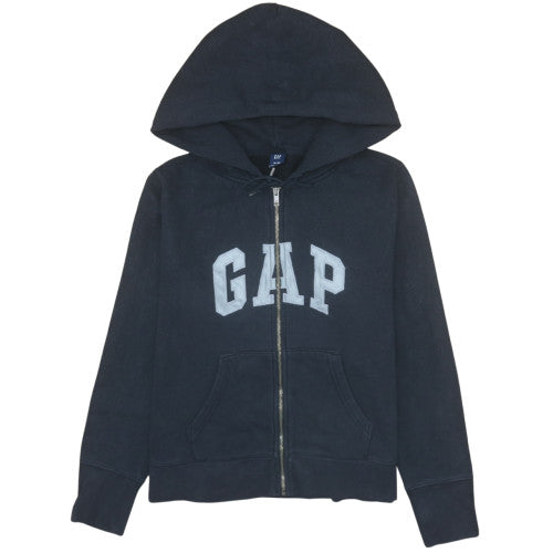 GAP Men's Black XL Full Zip Hoodie Sweatshirt Fleece Cotton Blend
